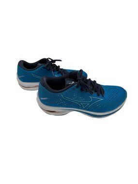 Mizuno Wave Rider 25 Running Shoes Blue White Athletic Sneakers Women's Size 7.5